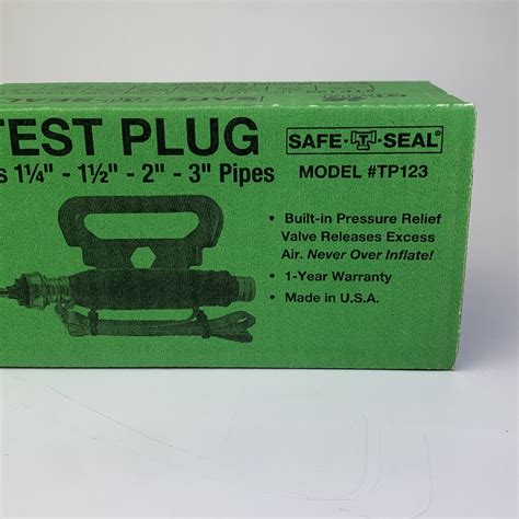 safe-t-seal test plug|tp123.